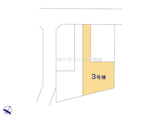『八王子市新築戸建て』八王子市館町1796-3【仲介手数料無料】　２０期の区画図|～仲介手数料無料☆八王子ひなた不動産～　八王子市館町　新築戸建て