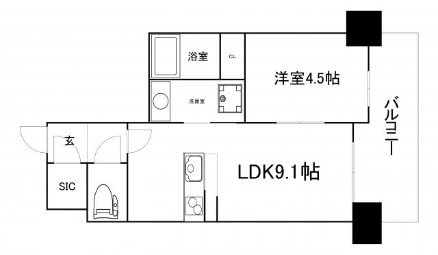 【間取り】 | SK RESIDENCES SHINSAIBASHI (旧SK RESIDENCES)