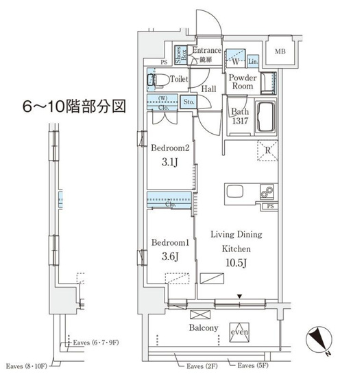 【間取り】 | エルセレーノ横浜