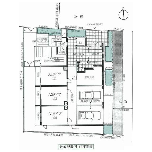 プレール・ドゥーク上高井戸の区画図