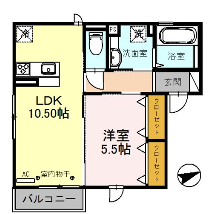 セジュール上穂積の間取り