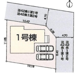 青梅藤橋　新築戸建の区画図