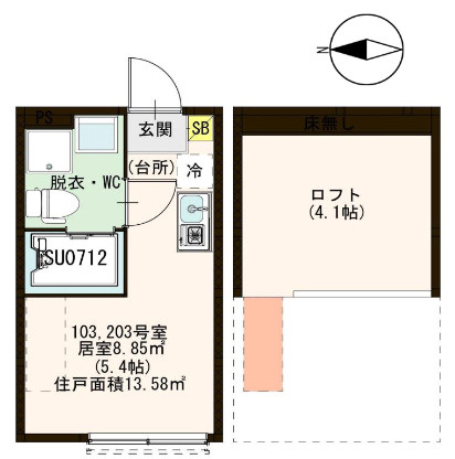 【間取り】 | ワイズアルチェ小岩