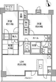 【間取り】 | D’グランセ八事御幸山