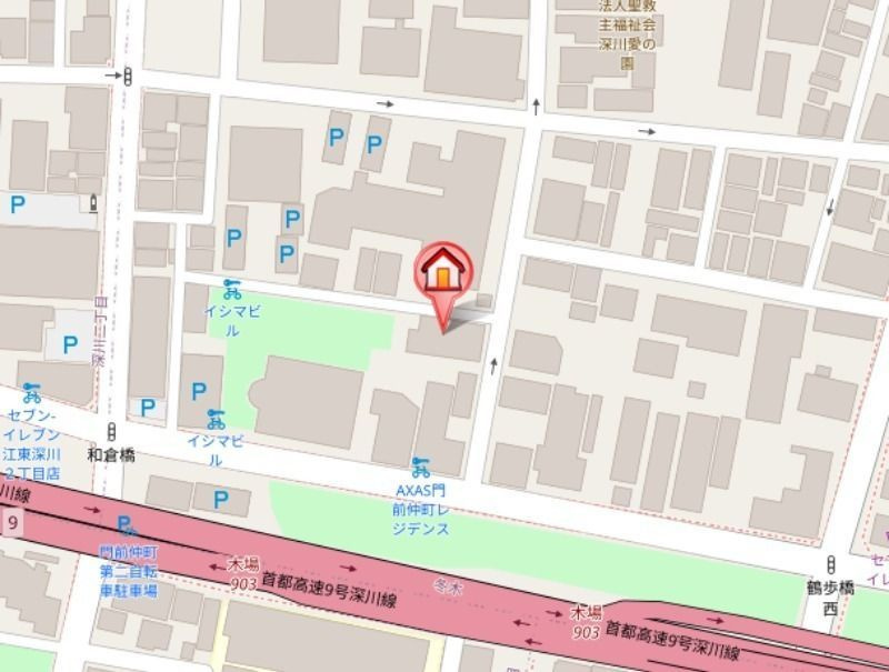 CREAL門前仲町Ⅱの地図