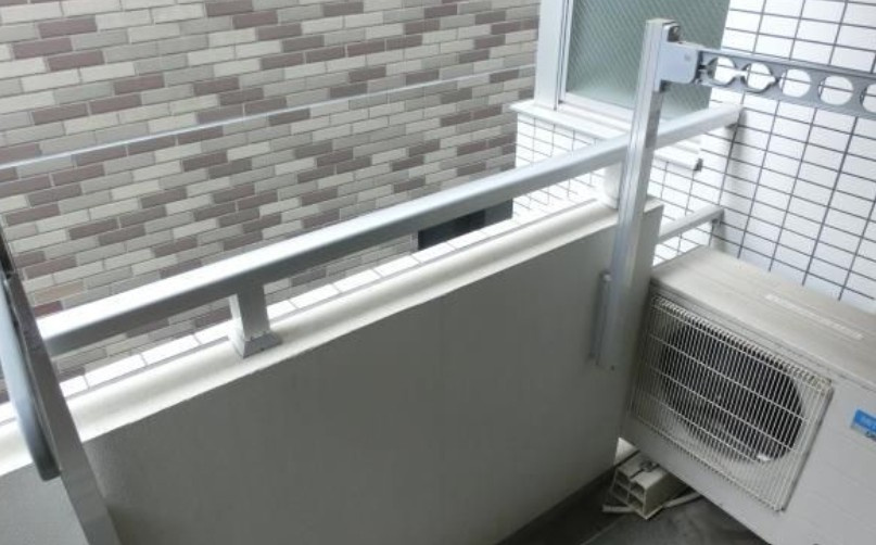 文京区千駄木５丁目の賃貸マンションのバルコニー