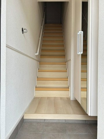 シンプルで使いやすい玄関です