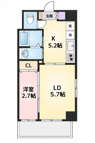 セントフィオーレ岩塚の間取り