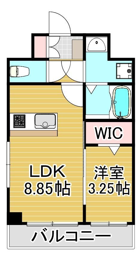 福岡市南区高宮１丁目の賃貸マンションの間取り