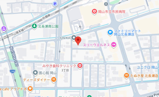 エスポアール北長瀬の地図