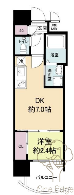 セレニテ西中島アリア弐番館の間取り