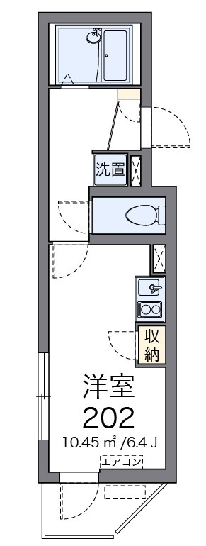 クレイノ根岸　セレッソの間取り
