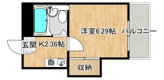 寝屋川市香里北之町のアパートの間取り
