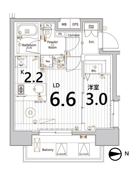 【間取り】 | エステムコート名古屋新栄Ⅵアートテラス