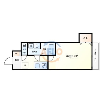 大阪市中央区北久宝寺町１丁目の賃貸マンションの間取り|ERI北久宝寺ビル　間取り