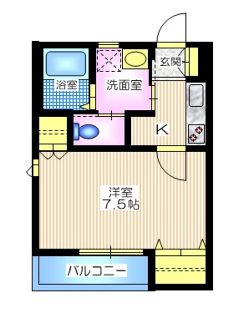 へーベルメゾン上星川の間取り|ゆったり７．５帖の洋室