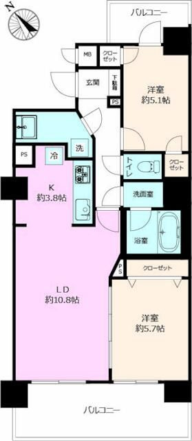 アーバンキャッスル田端の間取り