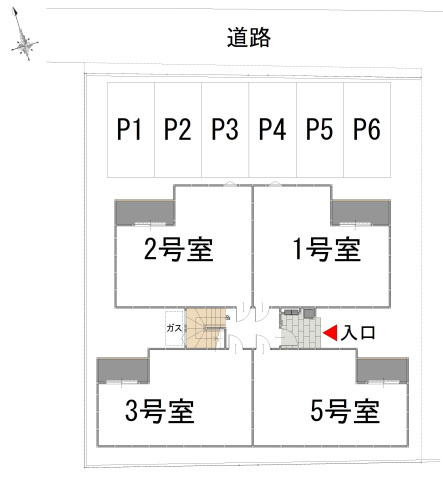 仮称)REGALEST 小橋町1の区画図