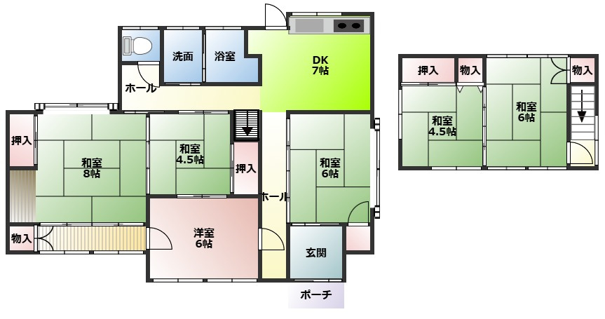 藤岡市鬼石　中古400の間取り