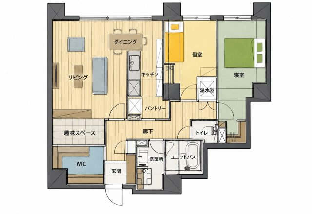 ヴェルビュみずほ台中央の間取り