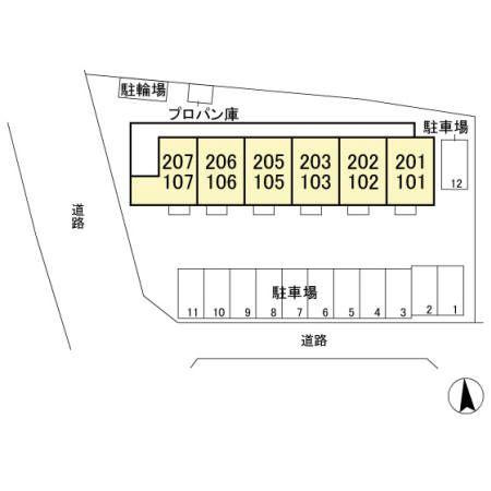 メゾン ド ボナールの区画図|当社、チルホームのHPもご覧ください(^^)/物件情報多数♪