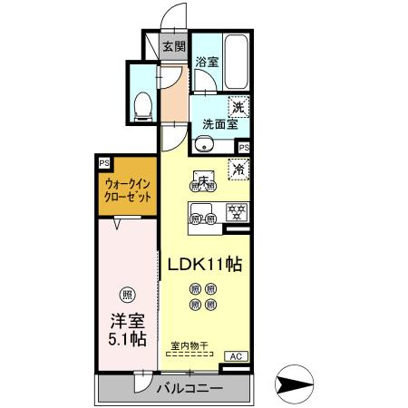 トリシア関の間取り