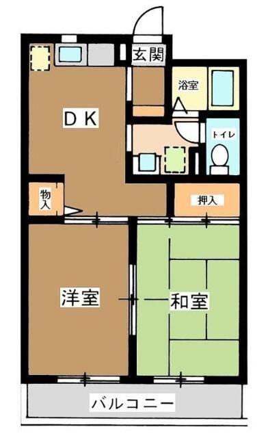 パルデンス綱島Ｃ棟の間取り