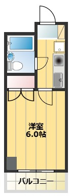 【間取り】 | 一人暮らしにおすすめの1Ｋ！