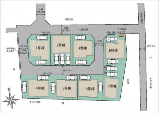さいたま市見沼区南中野ガーデンパーク5期の区画図