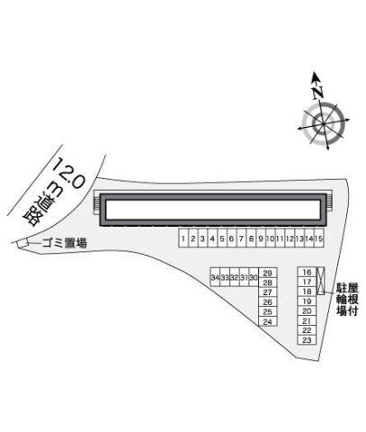 レオパレス富士見の区画図