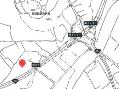 【地図】 | 所沢市坂之下　調整区域　売地