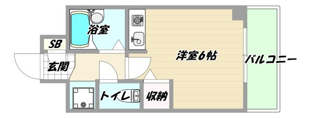 大阪市淀川区木川西１丁目の賃貸マンションの間取り