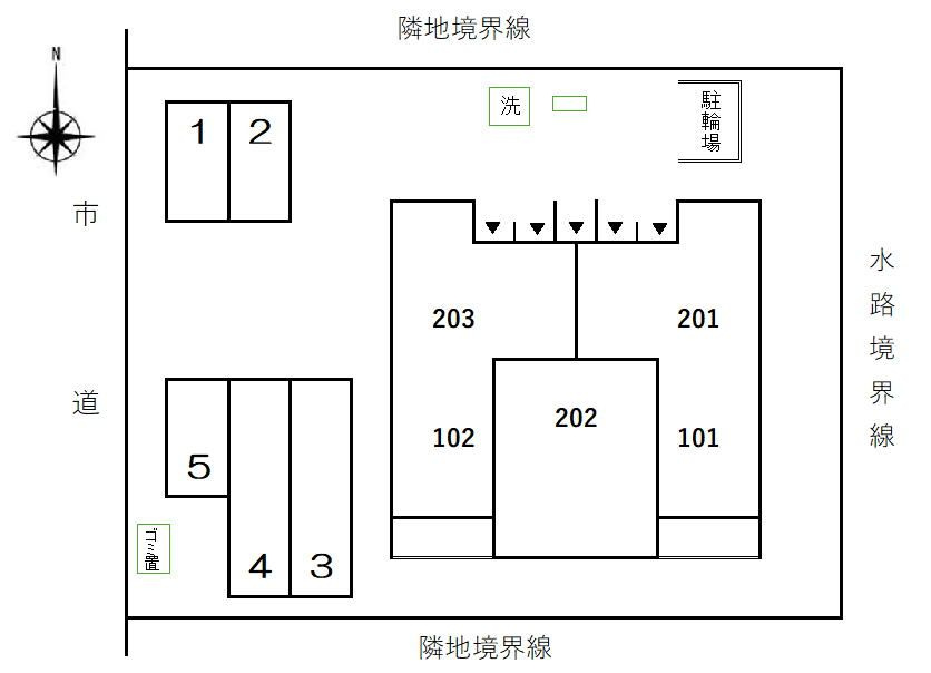 コートハイム．ＫⅠの駐車場