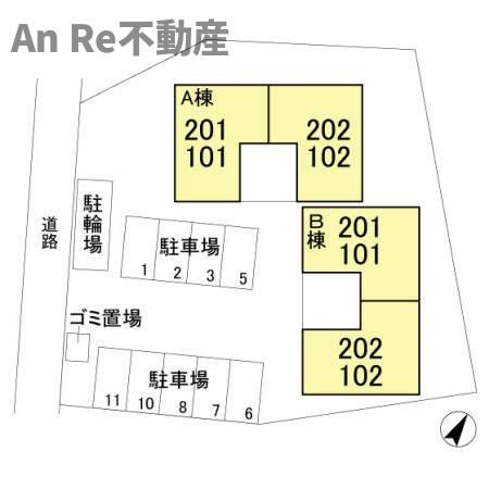 プリムローズ　Ａの区画図