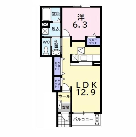 【間取り】 | ハイツ　クレイン