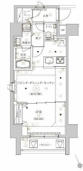 ベルシード上野松が谷の間取り