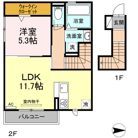 プレジールの間取り