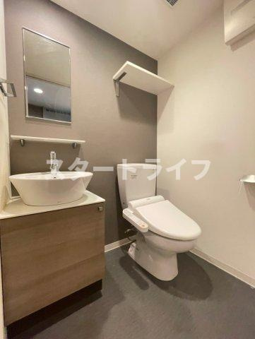 大阪市淀川区木川東２丁目の賃貸マンションの洗面所