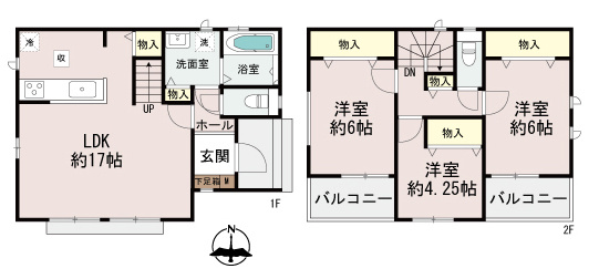 【間取り】 | 戸建て