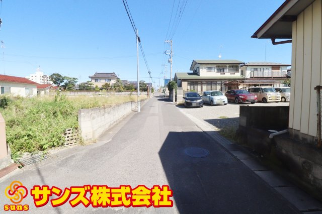 郡山市富久山町久保田字水口　　　１号棟　　行健小学校、行健中学区の前面道路含む現地写真|東側前面道路