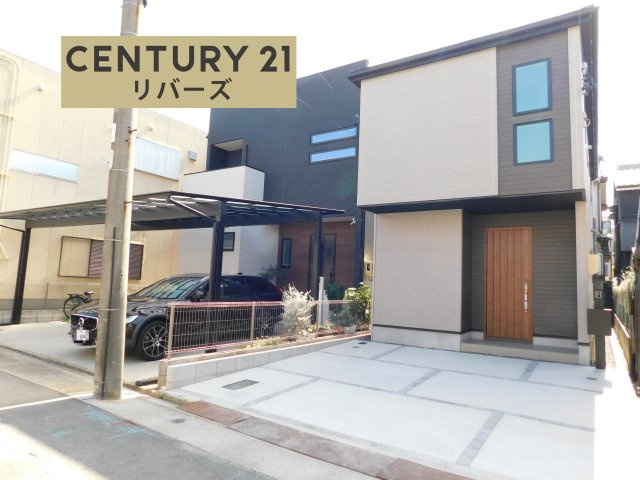 名古屋市中村区向島町４丁目の新築一戸建の外観|☆限定１棟☆　　いつでも見学できます♪（お問合せ当日、平日、水曜、夜間でもＯＫ）　駐車並列２台ＯＫ！　床暖房・食洗機完備！　４ＬＤＫ！　収納＋カウンター付きリビング１５．２帖♪　パレマルシェ徒歩３分！