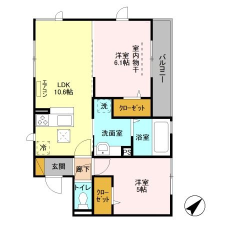 【間取り】 | クレストヒル（D-ROOM）