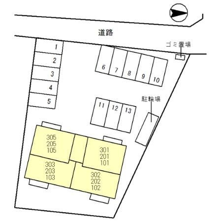 Gran　Feliz（グランフェリス）の区画図