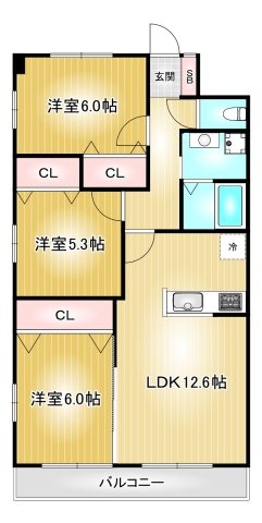 SEASONCOURT FUKUE｜名古屋市の賃貸ならMy賃貸の間取り|SEASONCOURT FUKUE