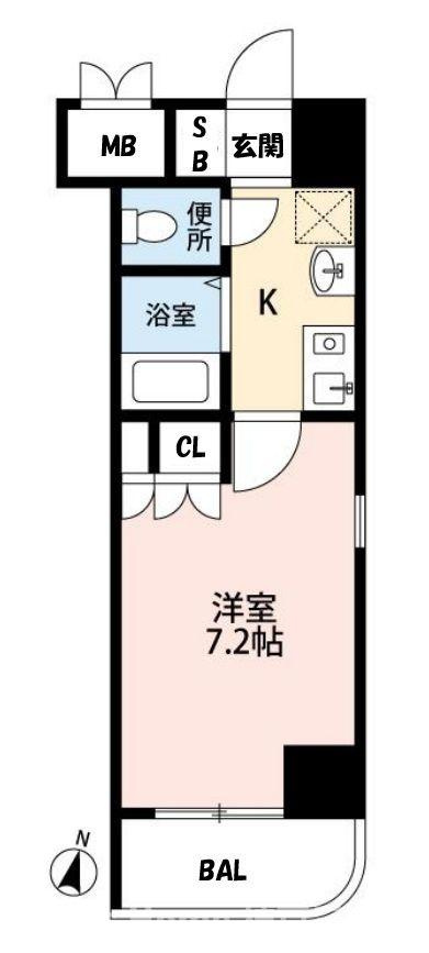 エスポワール三宮パートⅡの間取り