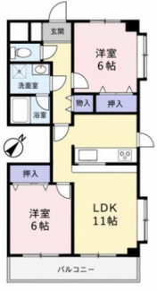 【間取り】 | フローレあざみ野Ⅱ