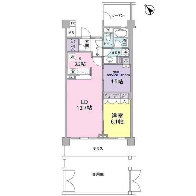 ブローテ大倉山の間取り