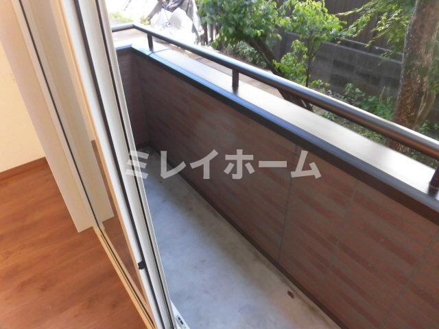 大岡山オークスのバルコニー