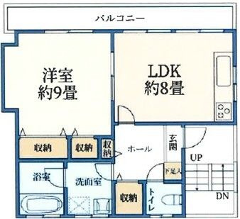 メゾン・ド・グリの間取り|間取りです。