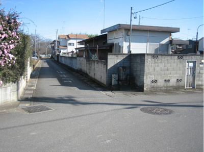 【前面道路含む現地写真】 | 久喜市菖蒲町　調整区域　売地